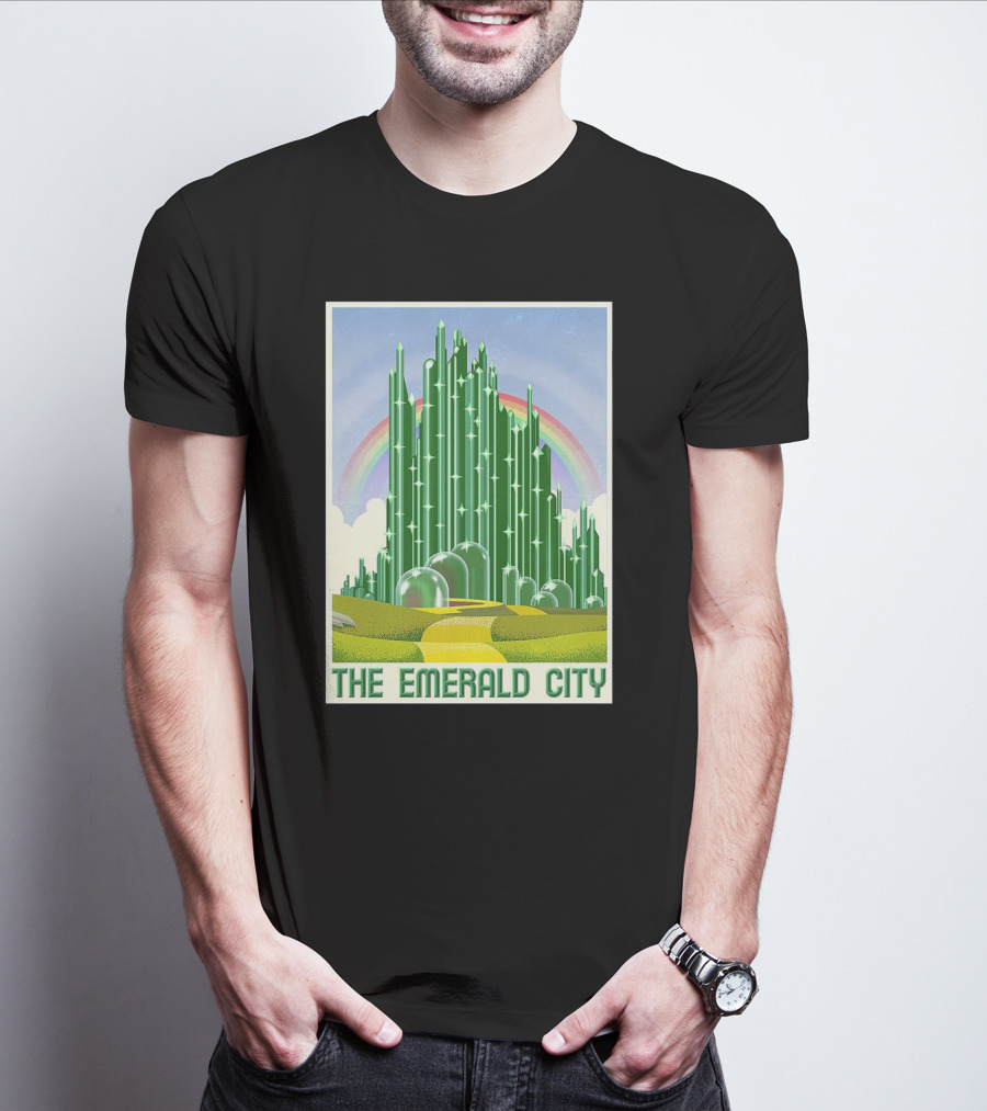 The Emerald City Landmarks Rainbow Road Journey T-Shirt