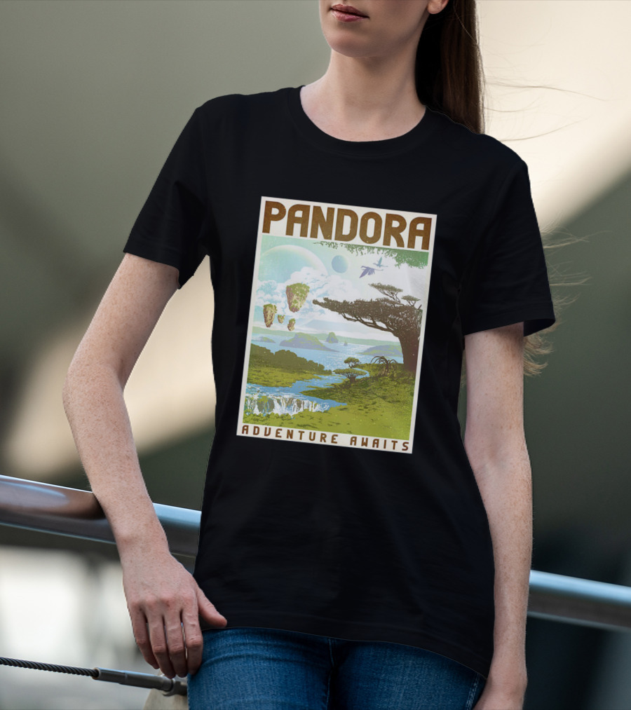 Pandora Adventure Awaits Floating Islands Scenic Landscape T-Shirt
