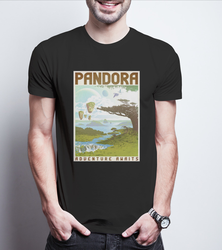 Pandora Adventure Awaits Floating Islands Scenic Landscape T-Shirt
