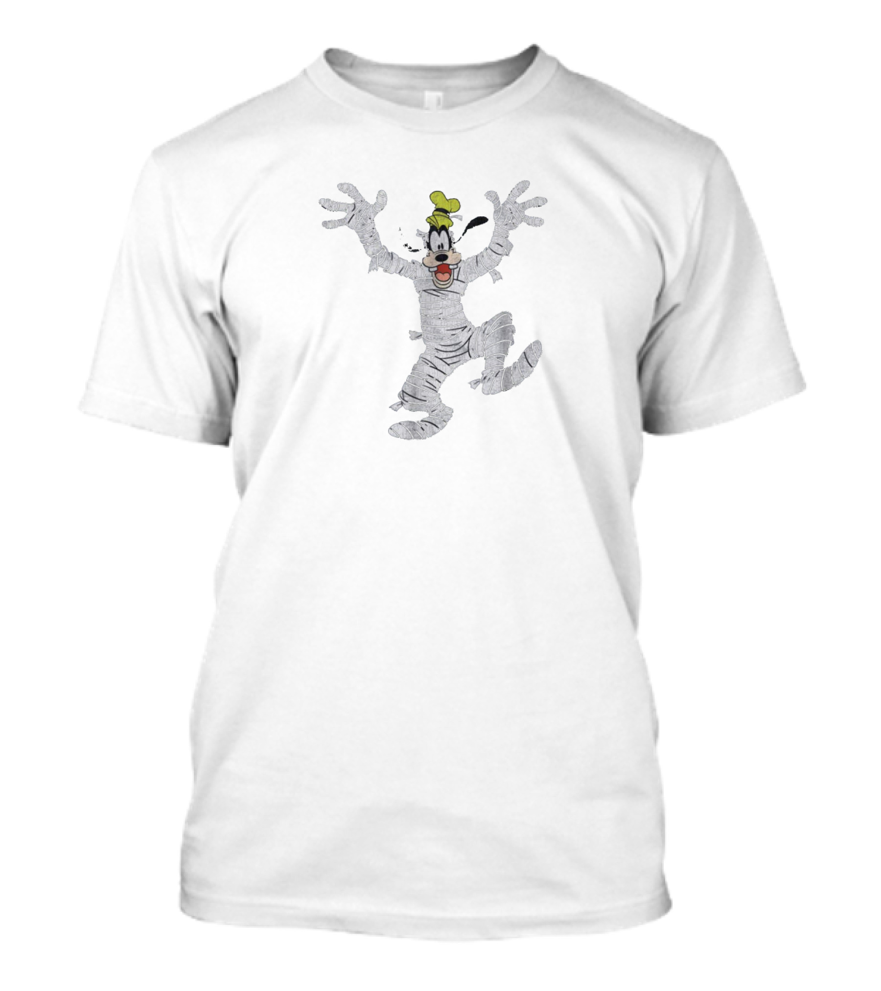 Disney Halloween Goofy Wrapped As Mummy Character T-Shirt