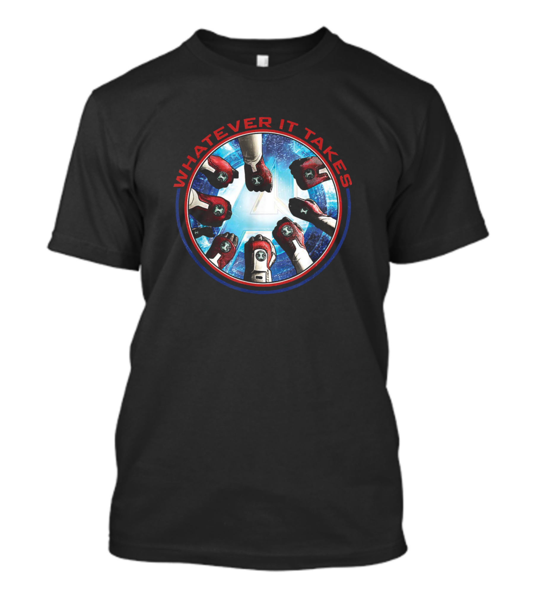 Marvel Avengers Endgame Iconic Fist Circle Whatever It Takes Team Unity T-Shirt