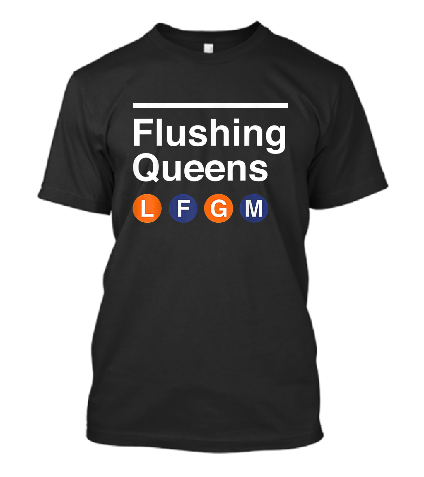 Flushing Queens Subway Style L F G M Circles T-Shirt