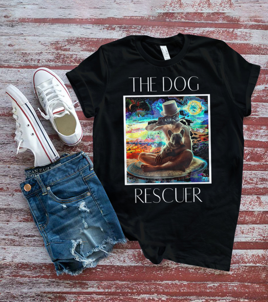 The Dog Rescuer Futuristic Animal Rescue Team Visionary Universe Journey T-Shirt
