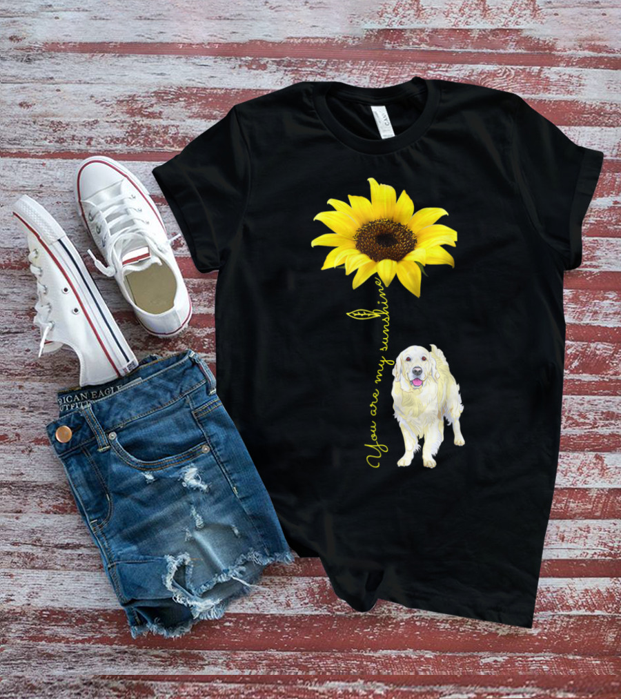 You Are My Sunshine Golden Retriever Mom Mother's Day Sunflower T-Shirt