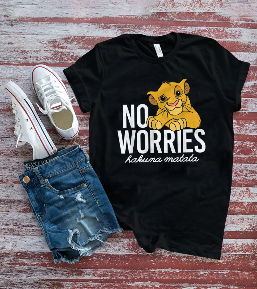 The Lion King No Worries Hakuna Matata Simba Classic Disney T-Shirt