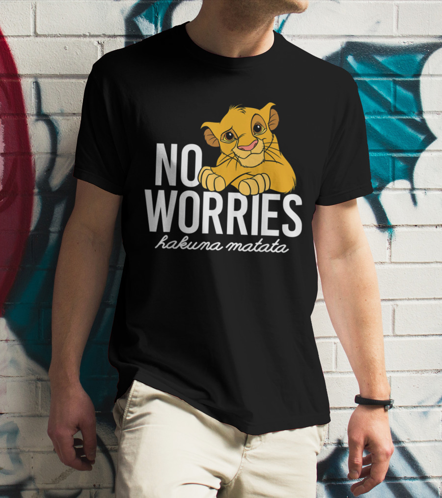 The Lion King No Worries Hakuna Matata Simba Classic Disney T-Shirt