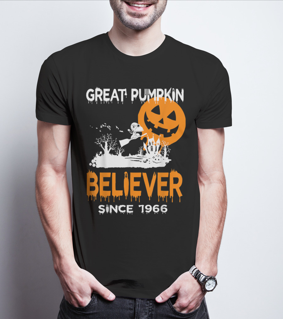 Great Pumpkin Believer Since 1966 Halloween Fun T-Shirt