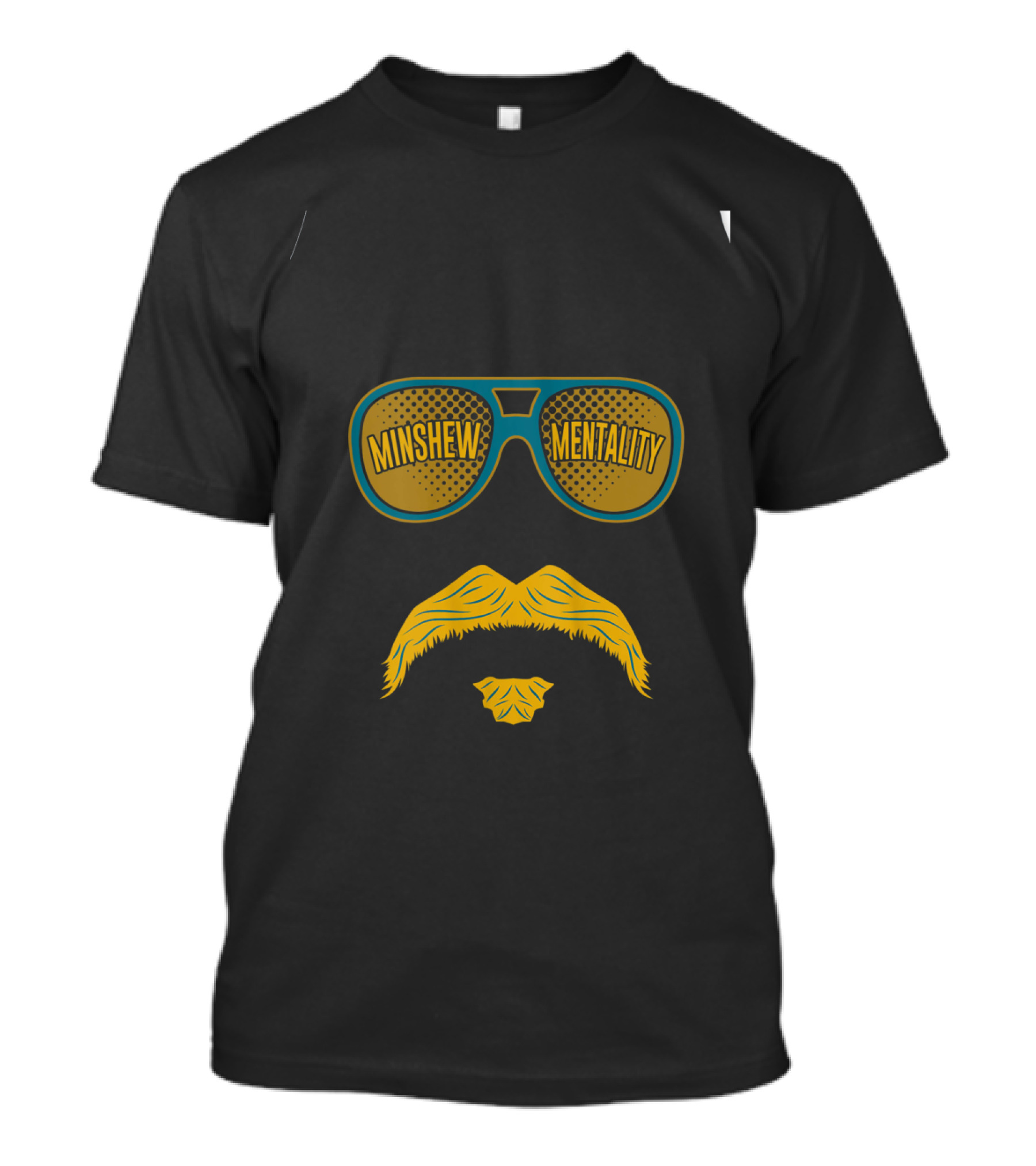 Minshew Mentality Sunglasses Mustache Iconic Look T-Shirt