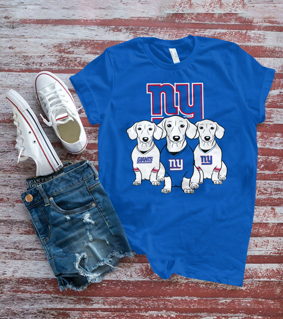 Ny Giants Dachshund Dog T-Shirt
