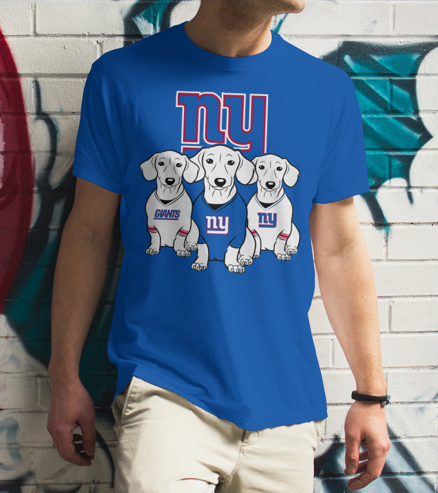 Ny Giants Dachshund Dog T-Shirt