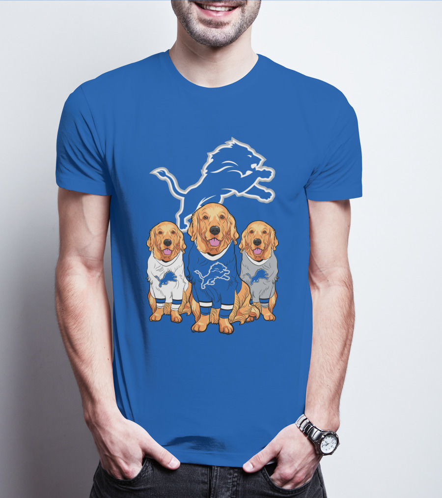 Detroit Lions Golden Retrievers T-Shirt