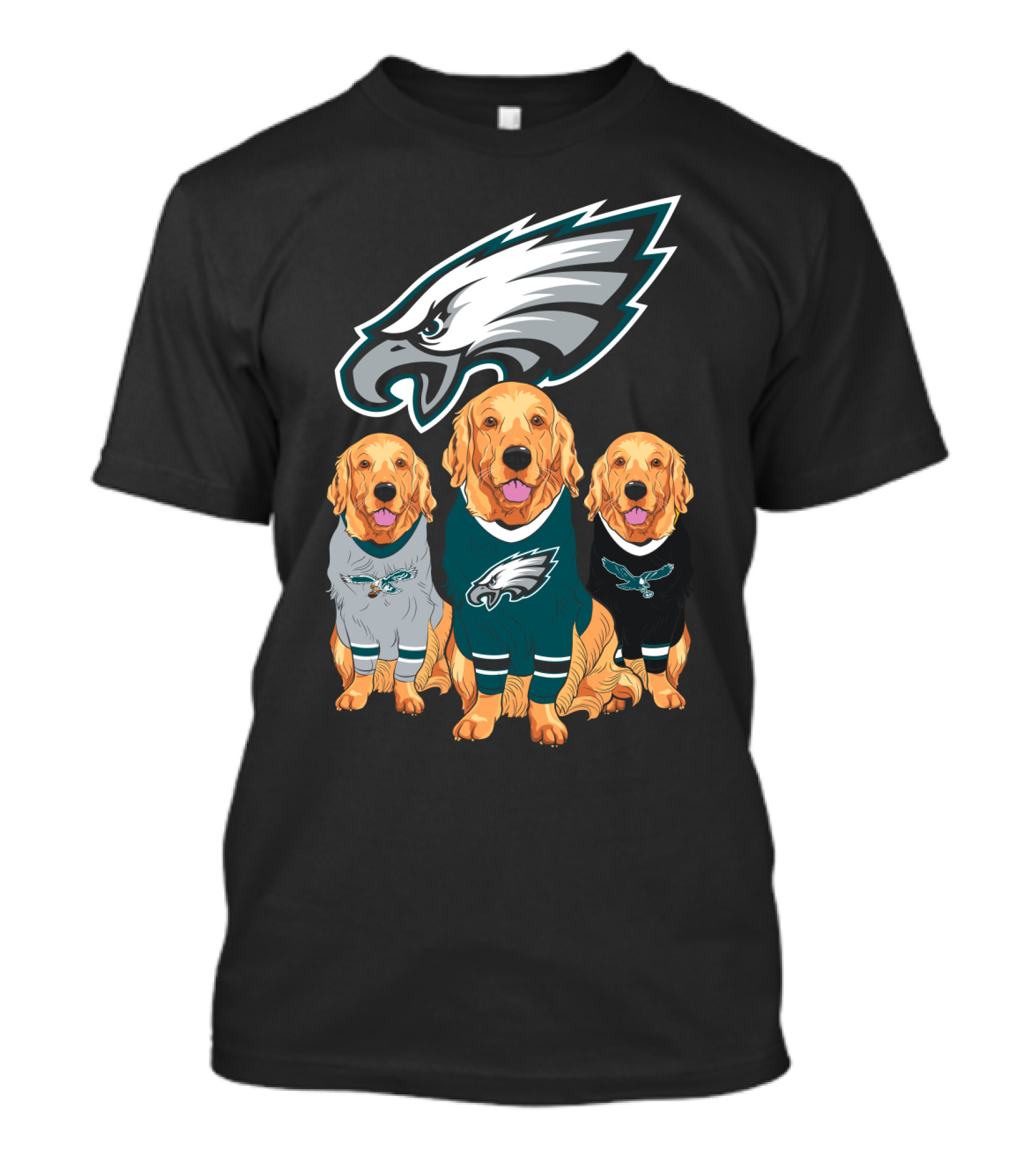 Philadelphia Eagles Golden Retrievers T-Shirt