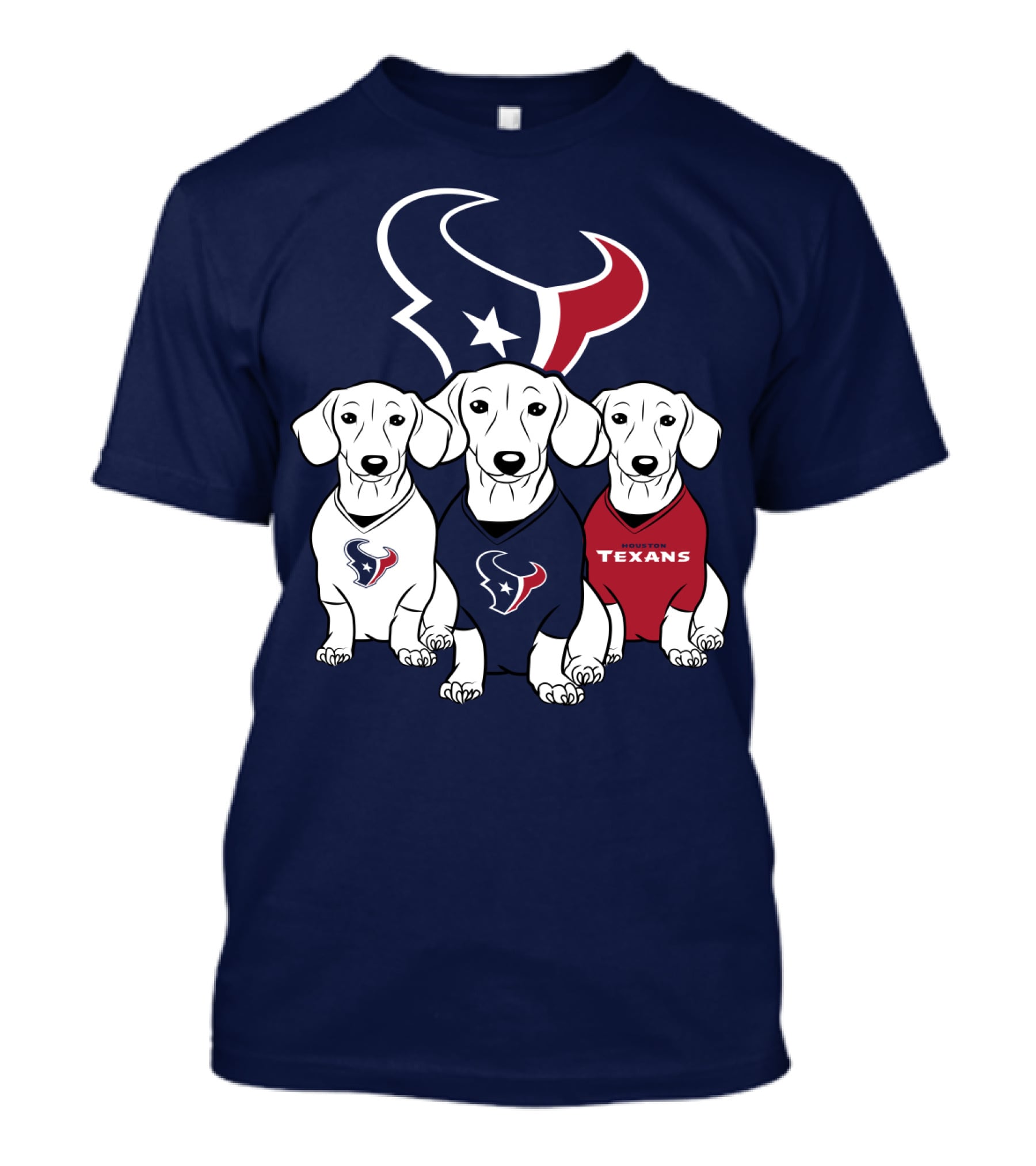 Houston Texans Dachshund  T-Shirt