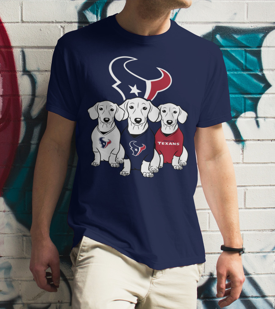 Houston Texans Dachshund  T-Shirt