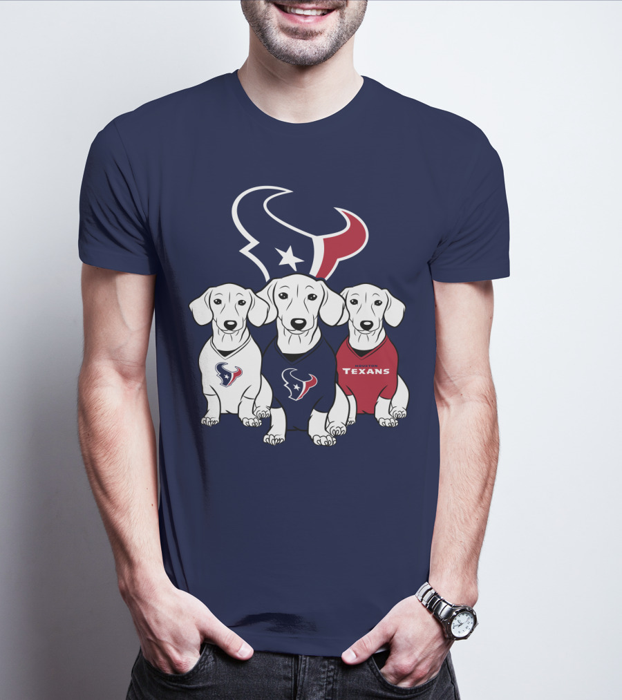 Houston Texans Dachshund  T-Shirt