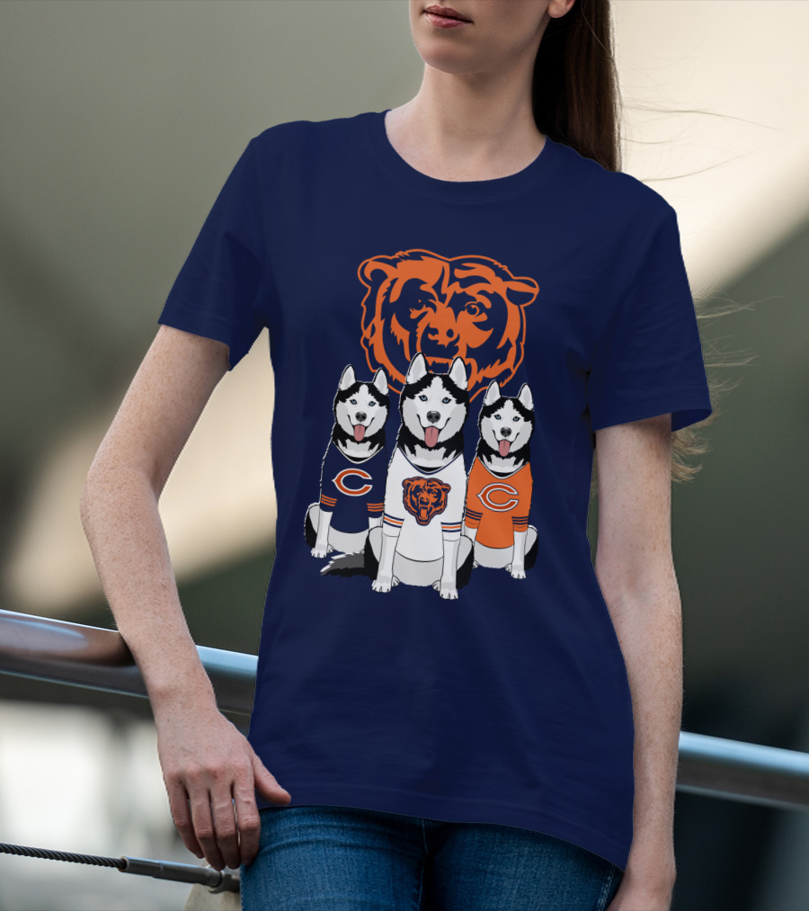 Chicago Bears Triple Husky Fan Gear T-Shirt