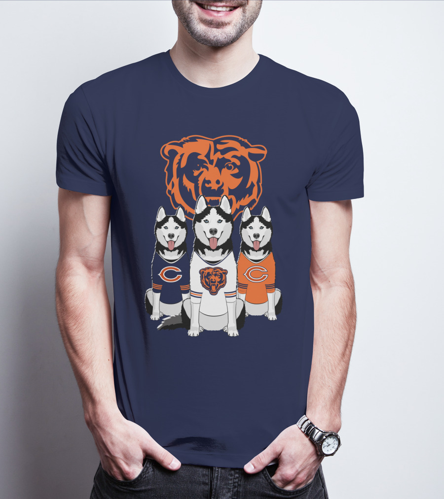Chicago Bears Triple Husky Fan Gear T-Shirt