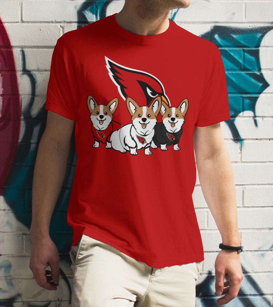 Arizona Cardinals Corgi Trio T-Shirt