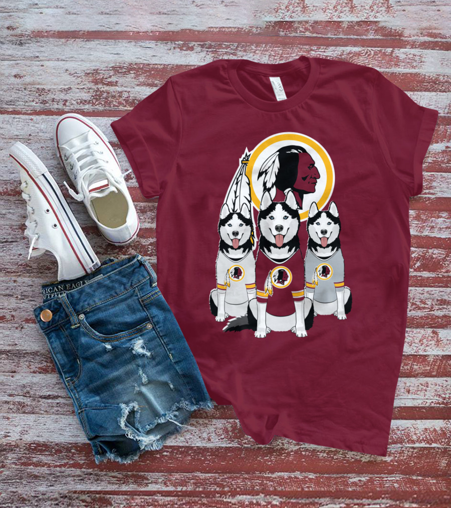 Redskins Husky Dogs T-Shirt