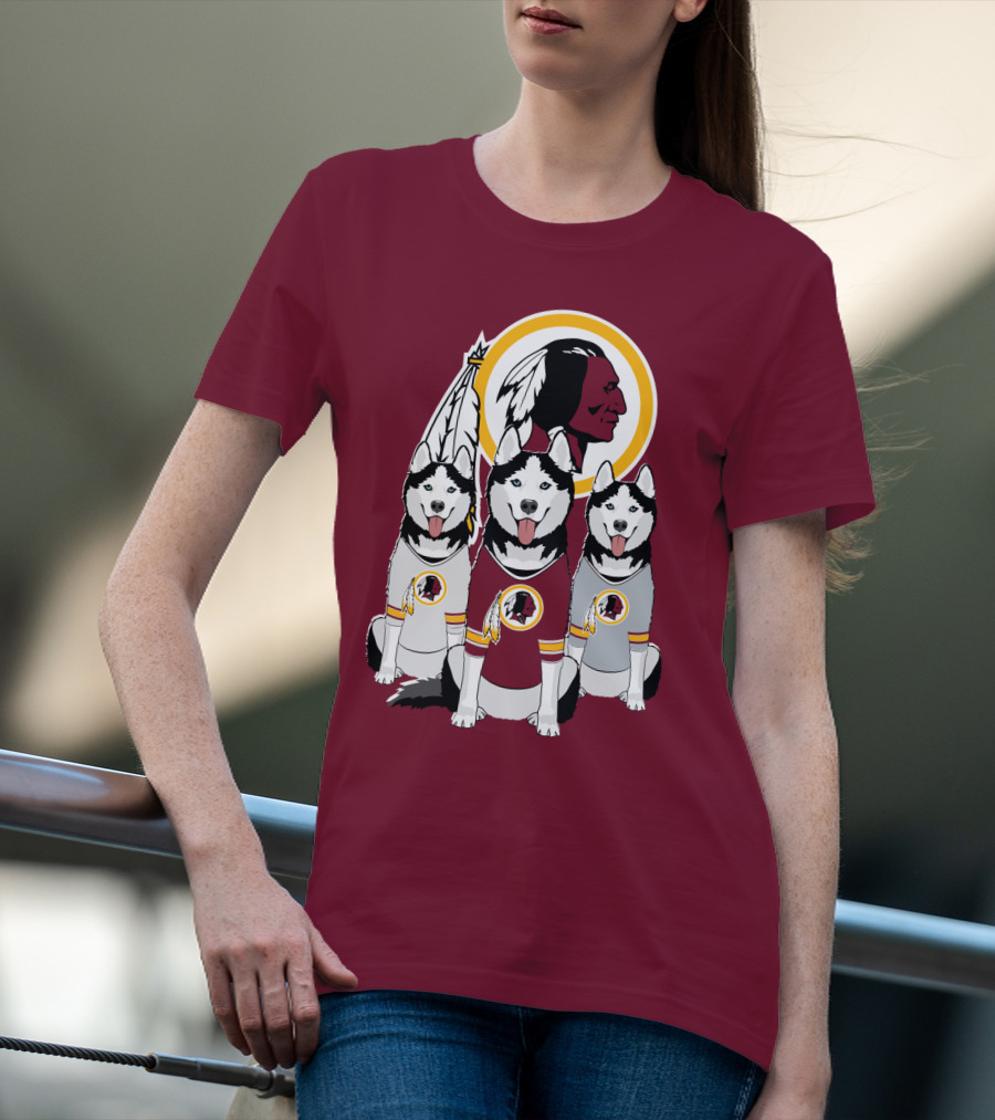 Redskins Husky Dogs T-Shirt