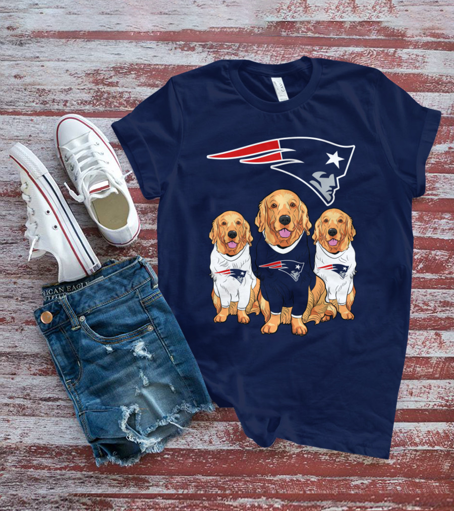 Patriots Logo Golden Retrievers T-Shirt