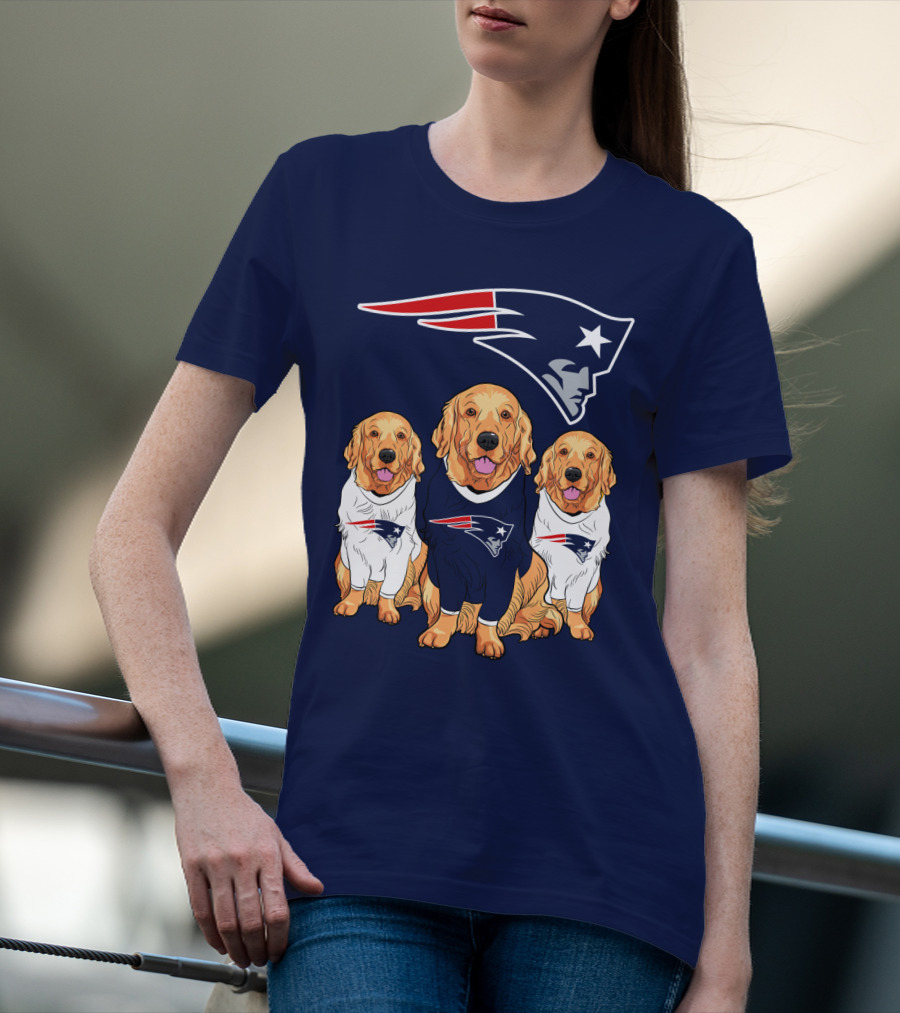 Patriots Logo Golden Retrievers T-Shirt