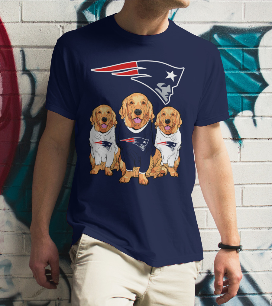 Patriots Logo Golden Retrievers T-Shirt