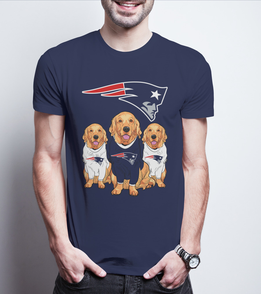 Patriots Logo Golden Retrievers T-Shirt