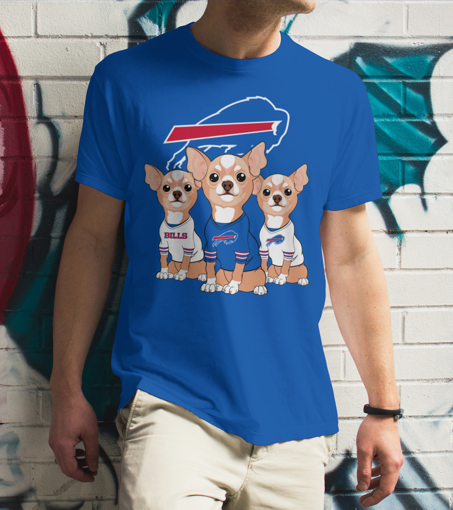 Buffalo Bills Chihuahua Trio T-Shirt