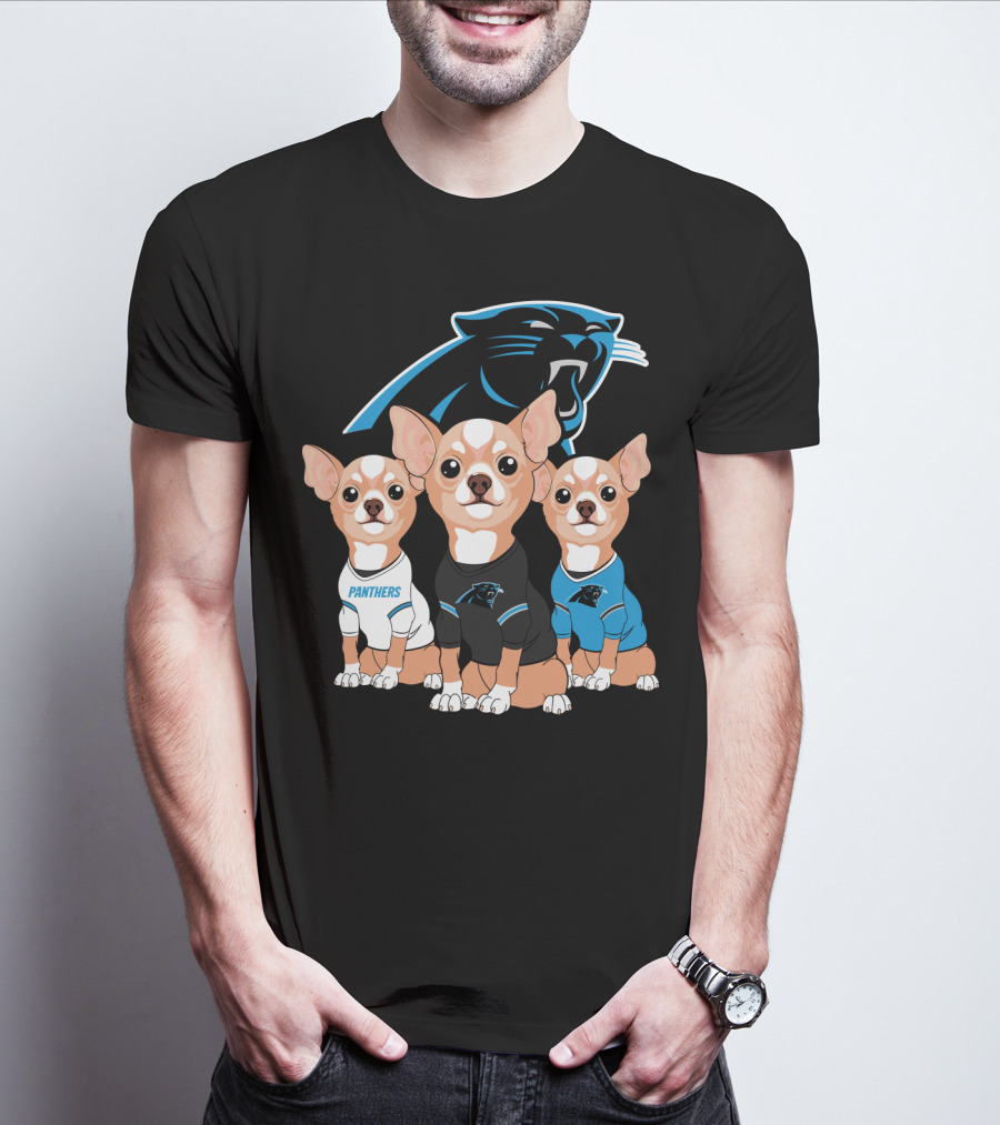 Carolina Panthers Chihuahua T-Shirt