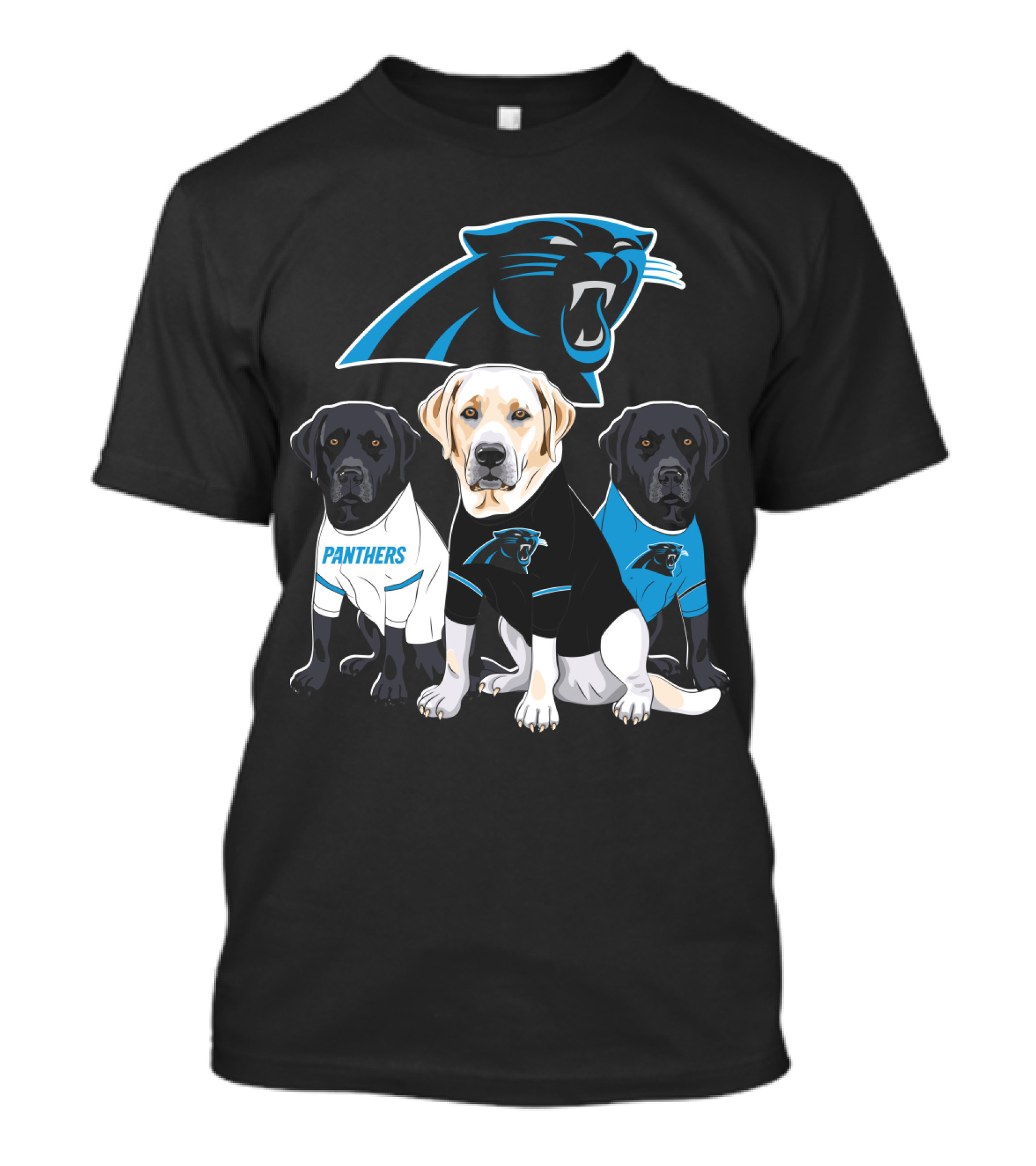 Panthers Labrador Retriever Dogs T-Shirt