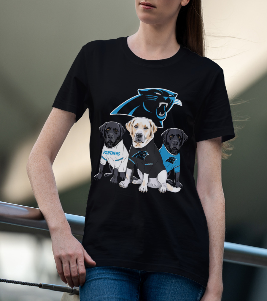 Panthers Labrador Retriever Dogs T-Shirt