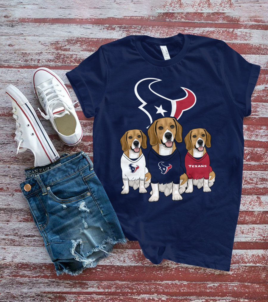 Houston Texans Beagle Trio T-Shirt
