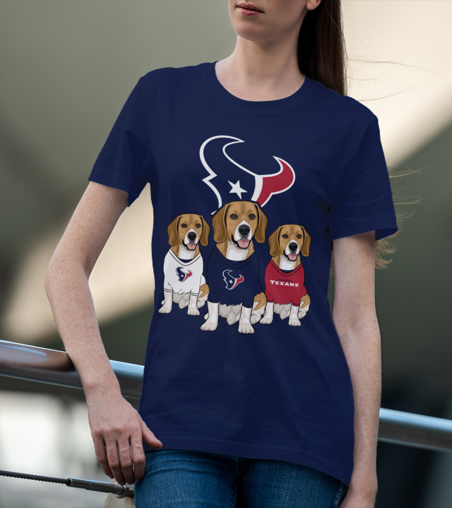 Houston Texans Beagle Trio T-Shirt