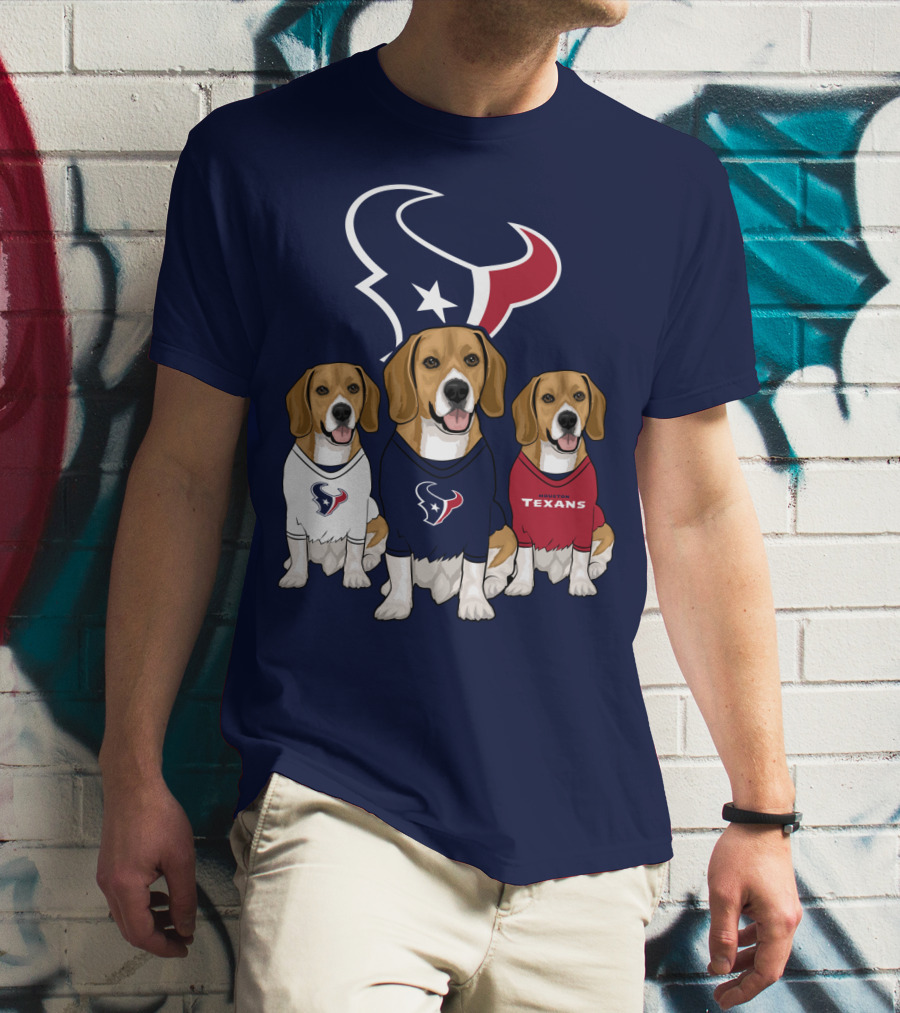Houston Texans Beagle Trio T-Shirt