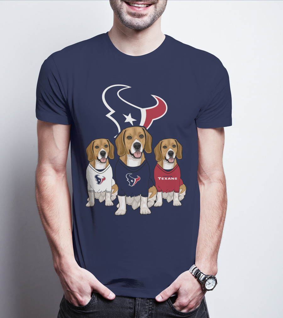 Houston Texans Beagle Trio T-Shirt