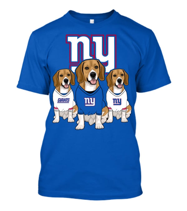 New York Giants Beagle Trio T-Shirt