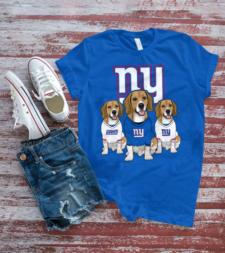New York Giants Beagle Trio T-Shirt