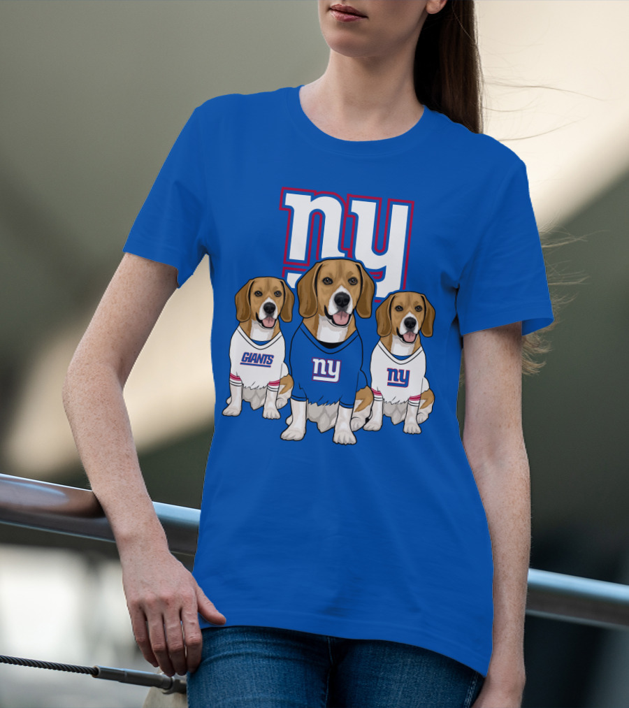 New York Giants Beagle Trio T-Shirt
