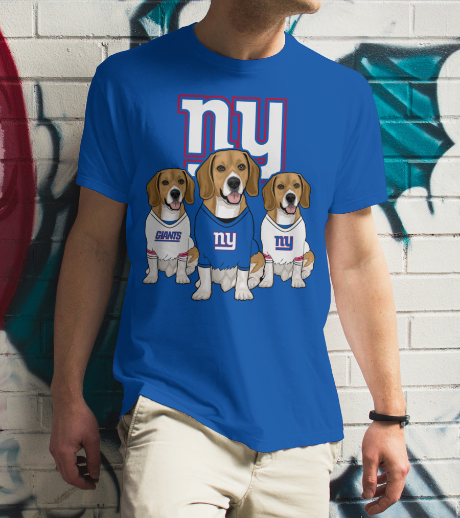 New York Giants Beagle Trio T-Shirt