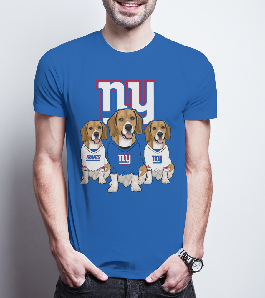 New York Giants Beagle Trio T-Shirt