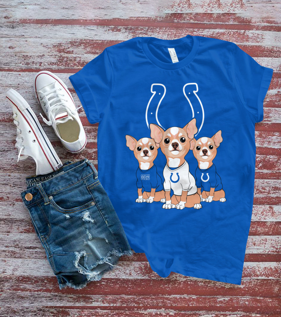 Indianapolis Colts Chihuahua Trio T-Shirt