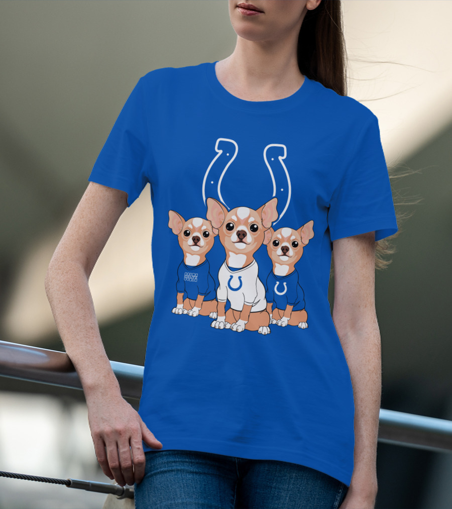 Indianapolis Colts Chihuahua Trio T-Shirt