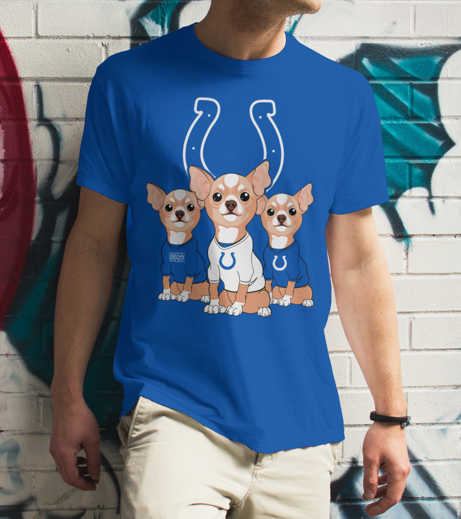 Indianapolis Colts Chihuahua Trio T-Shirt