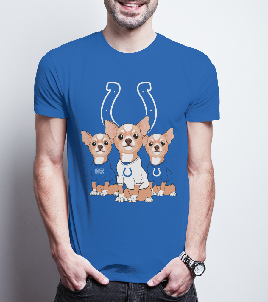 Indianapolis Colts Chihuahua Trio T-Shirt