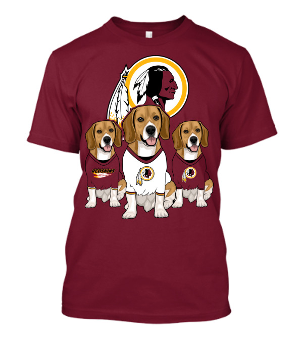 Washington Football Team Beagle Trio T-Shirt