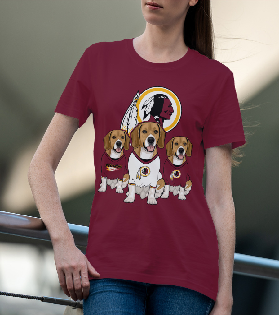 Washington Football Team Beagle Trio T-Shirt