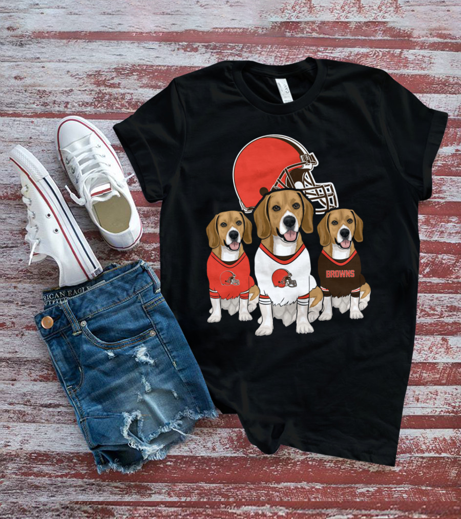 Cleveland Browns Beagles T-Shirt