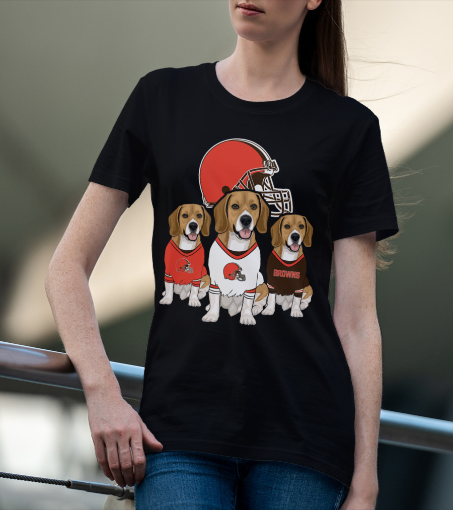 Cleveland Browns Beagles T-Shirt