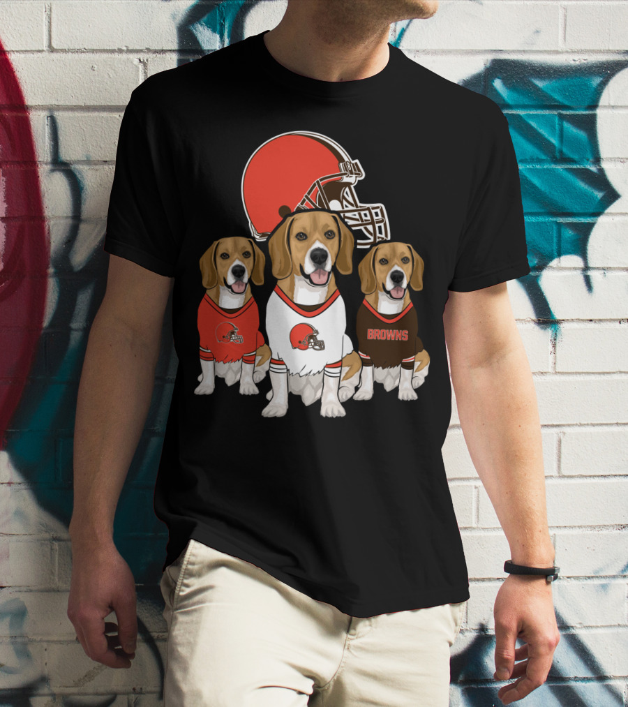 Cleveland Browns Beagles T-Shirt
